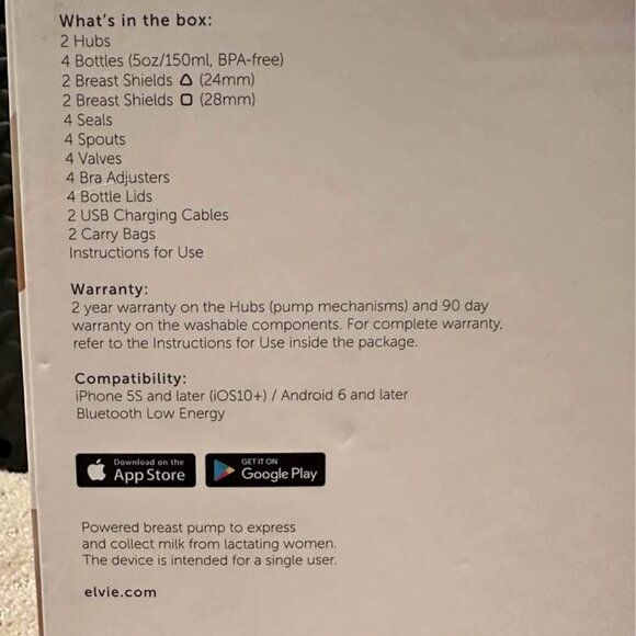 *Great Condition* Elvie Pump (Double Wearable Breast Pumps) + Extra Accessories - Picture 9 of 9